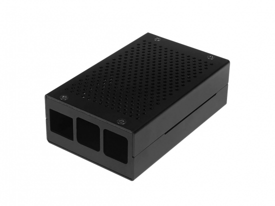 Case Raspberry Pi 4B + Fan Aluminum Black
